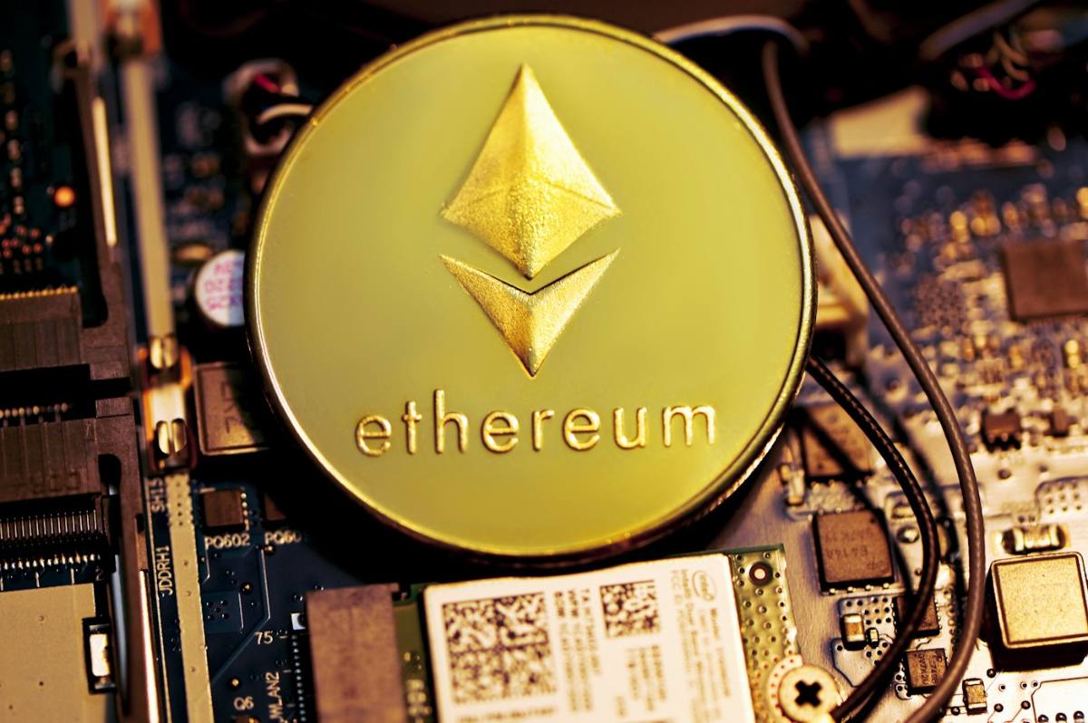 Ethereum logo ornament