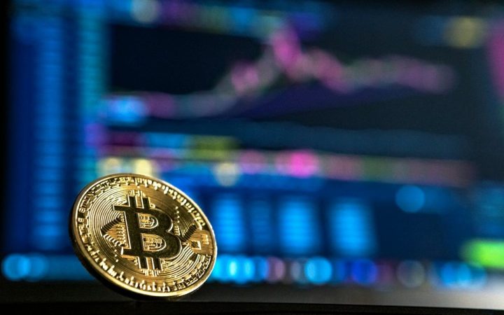 Guld Bitcoin-mønt