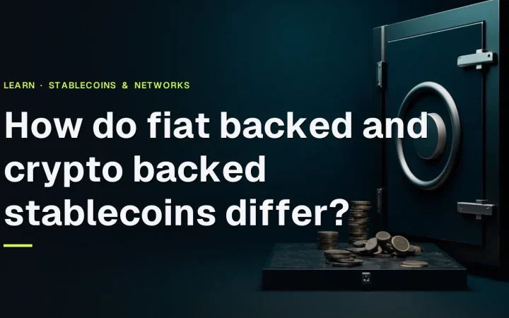 The guide title over a dark background with stacks of blank coins, a glass vault, a steel plate and a padlock lit in teal.