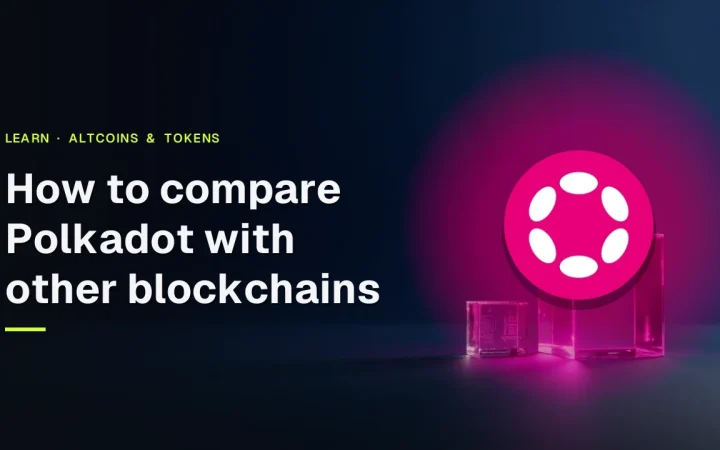 The guide title with the Polkadot logo over a dark navy background showing glowing glass blocks linked by magenta light seams.