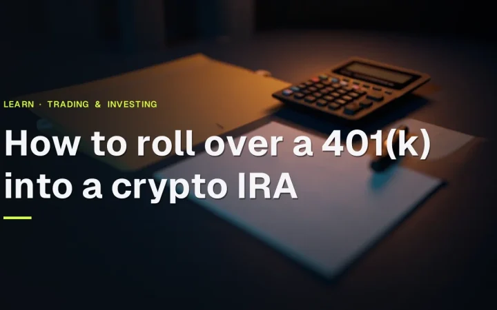 The title sits over a dark desk with a folder, blank papers, a calculator and a pen on the right, lit in orange.