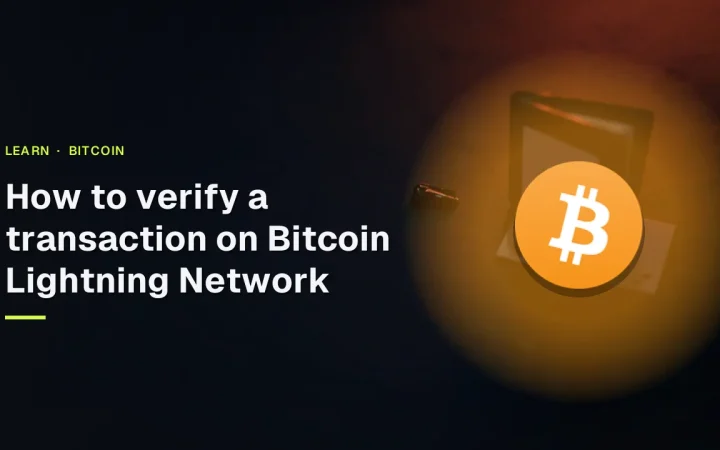How to verify a transaction on the Bitcoin Lightning Network, with a hardware wallet, steel plate and padlock on a dark background.