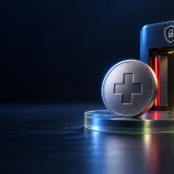 Swiss-franc-themed digital token beside a secure exchange gateway, illustrating ZCHF trading availability.