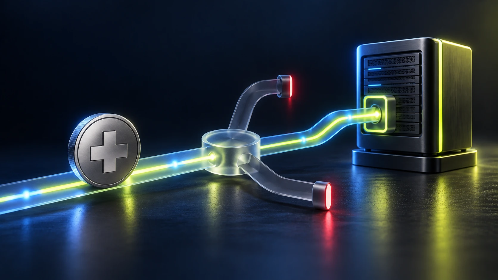 Token following one supported network route to an exchange while unsupported paths stop.