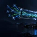 Offchain tunnel activity converging on a blockchain settlement block.