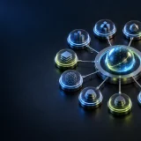Connected metallic modules illustrate a broad rebound across multiple crypto market segments.