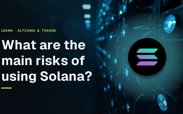 Solana guide cover with the Solana logo and a dark server room background with glowing cyan fans and cables.