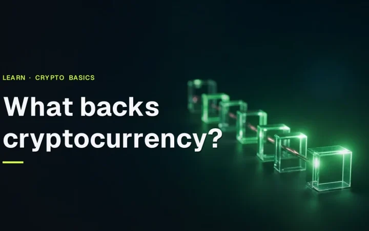 The guide title over a dark navy background with glowing lime-green glass blocks linked by light on the right