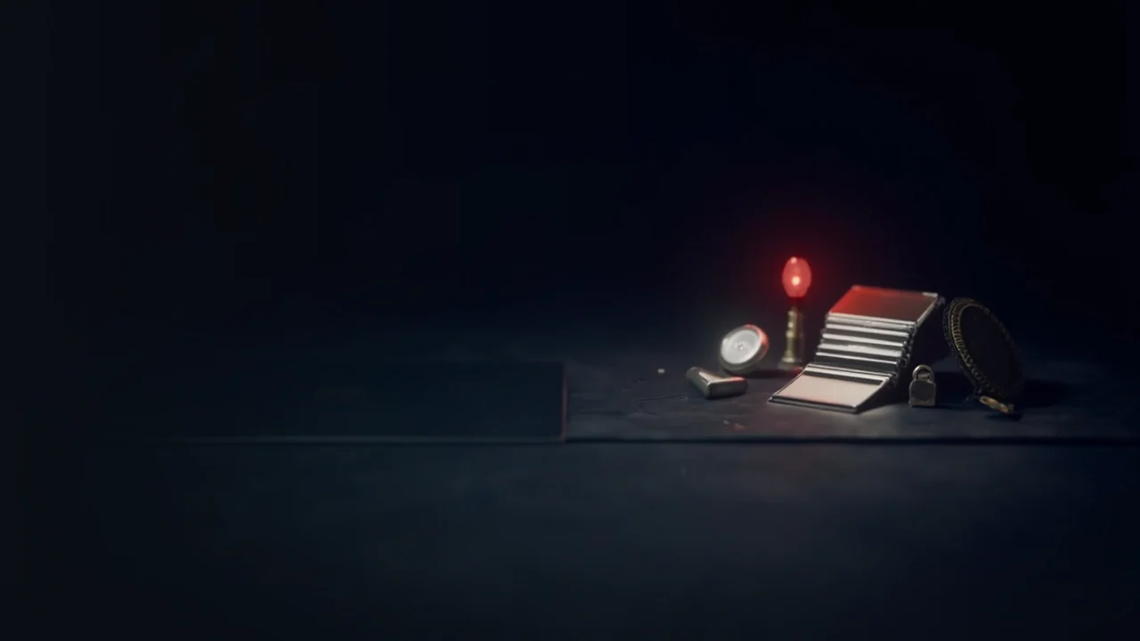 A dark navy background with a blank-screen wallet device, steel plate, padlock and shield in red light.