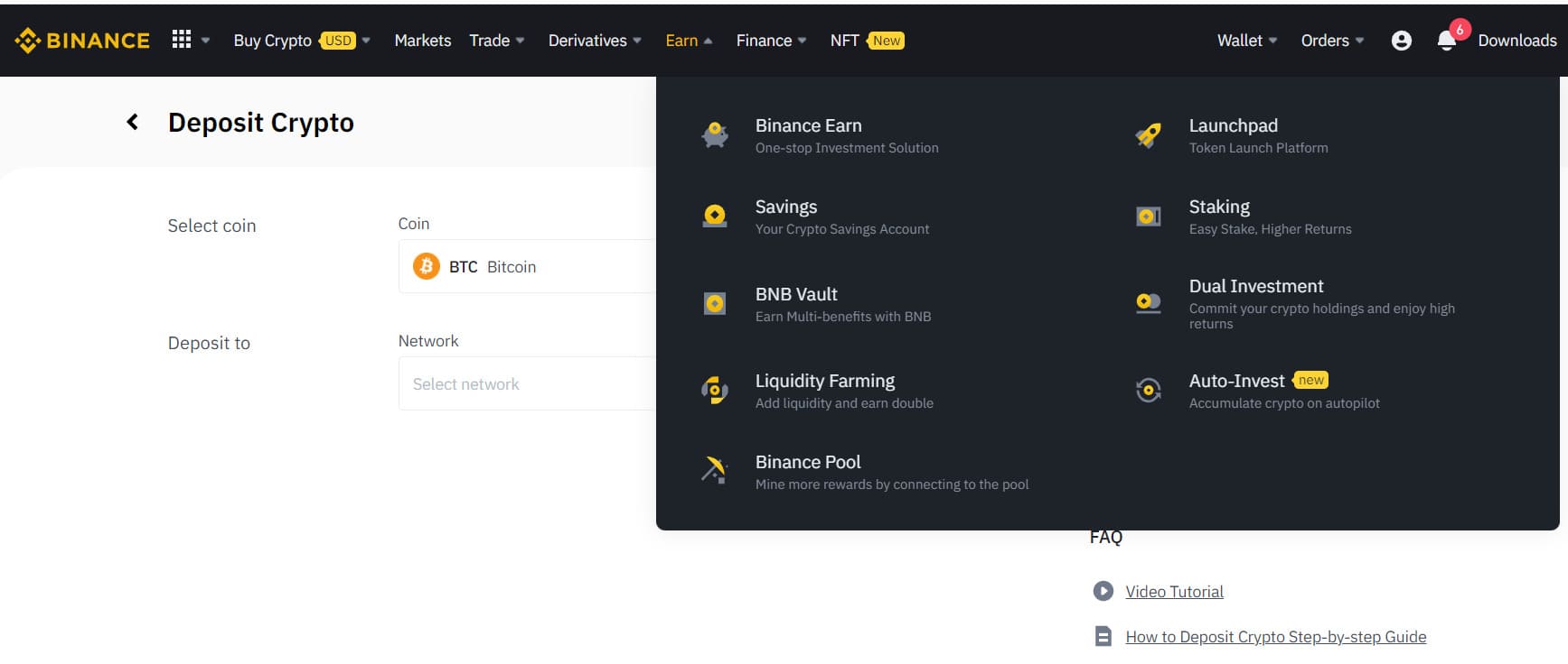 Earn money on Binance